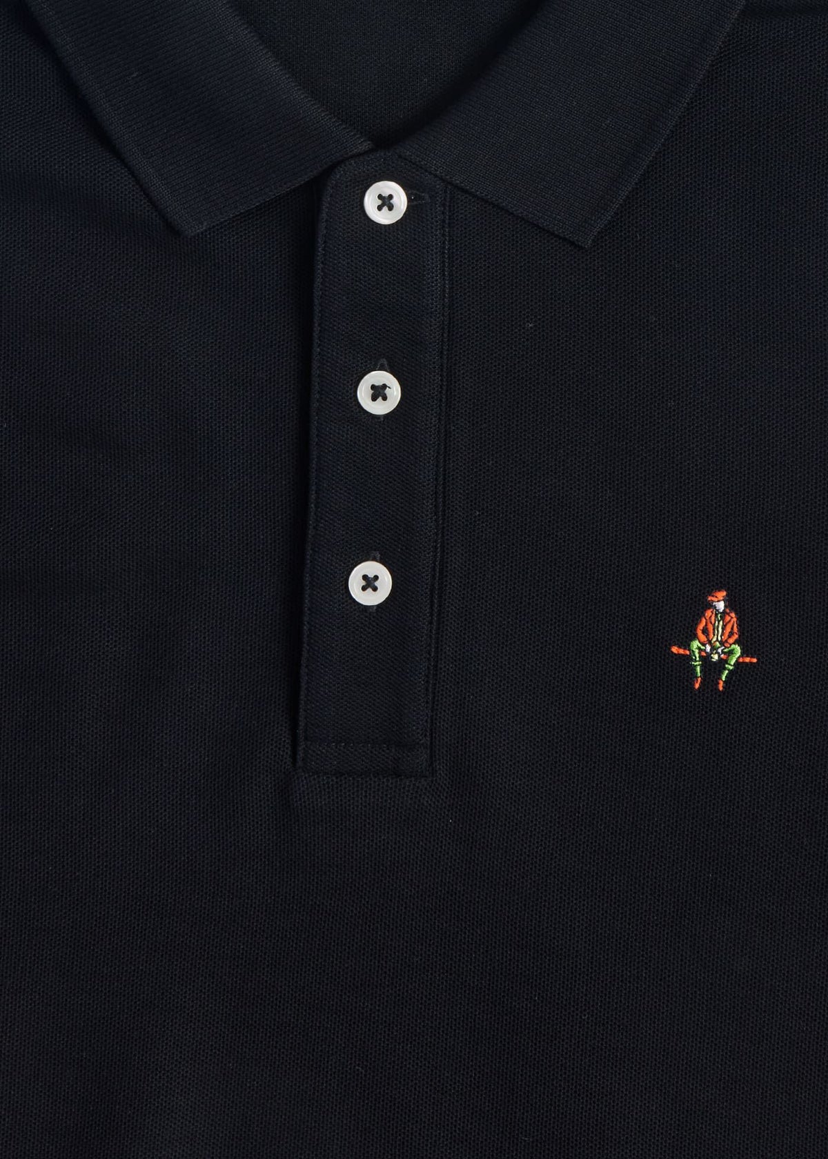 Cotton Pique Logo Polo - Paul Stuart Smart Buy