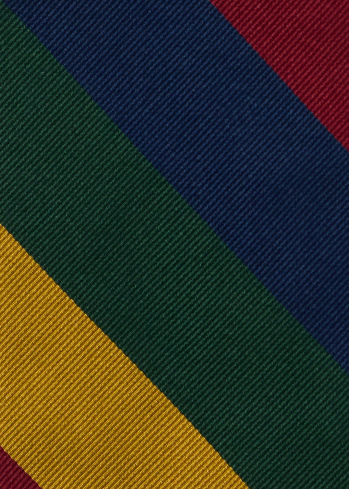 Multi Block Stripe Silk Tie - Paul Stuart Premium