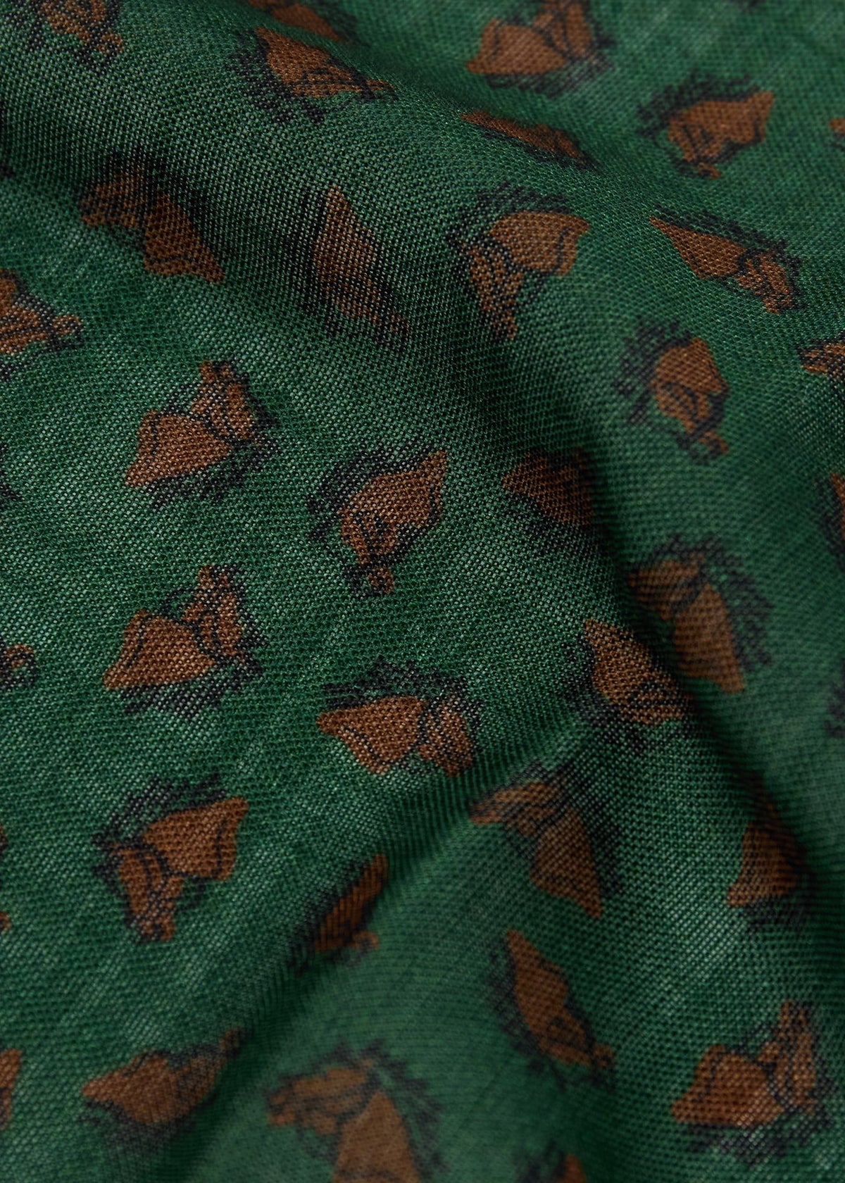 Equestrian Print Wool Pocket Square - Paul Stuart Smart Buy