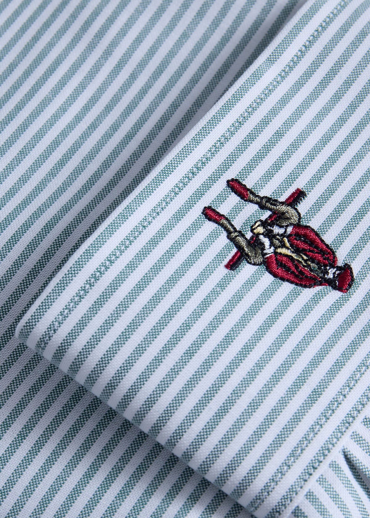 Stripe Oxford Logo Sport Shirt - Paul Stuart Hot Sale