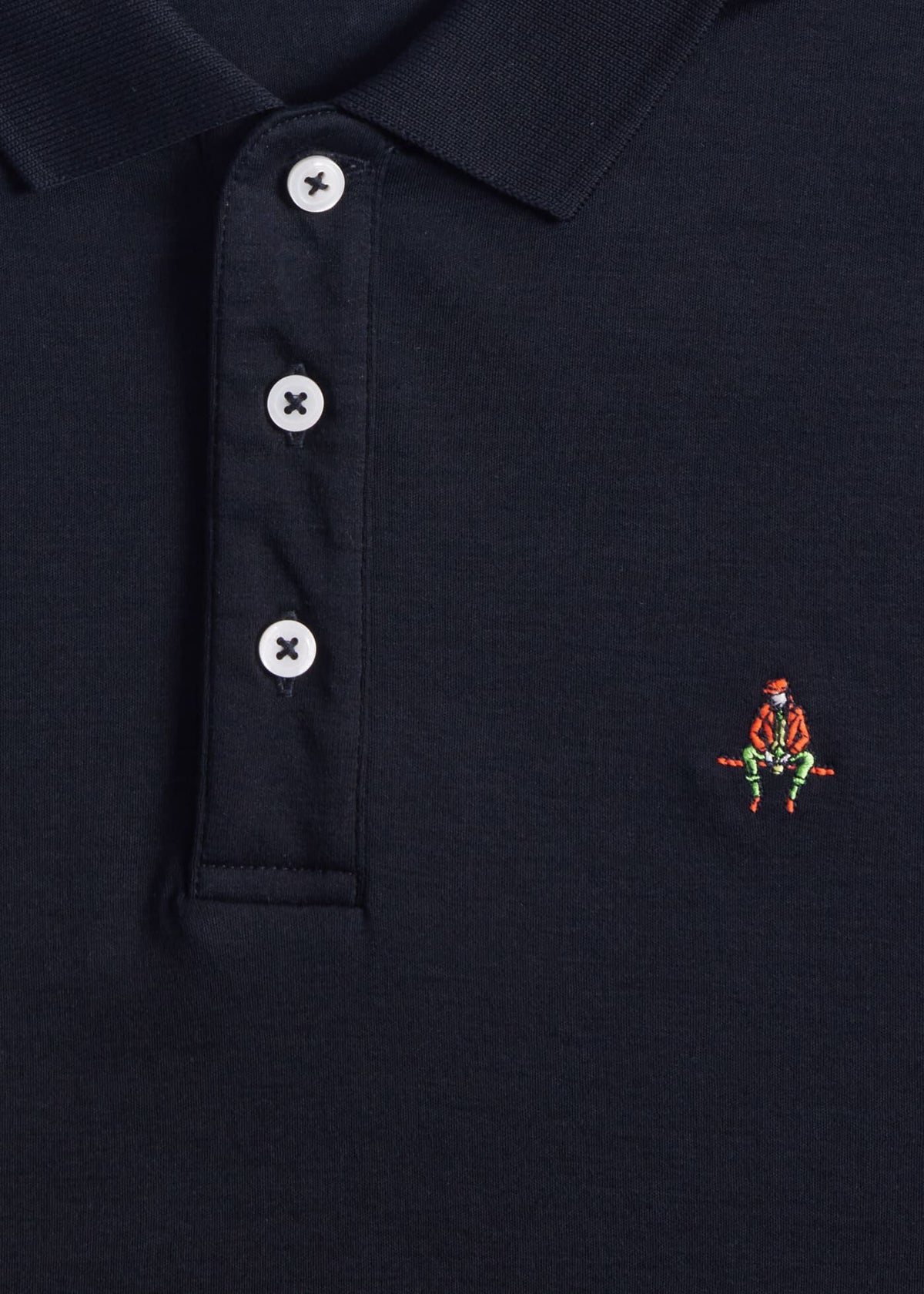 Pima Interlock Logo Polo - Paul Stuart Exclusive