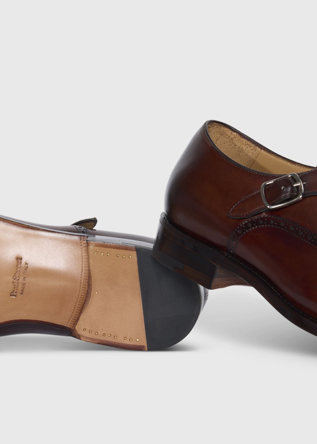 Sean Leather Cap Toe Monk Strap - Paul Stuart Top Pick