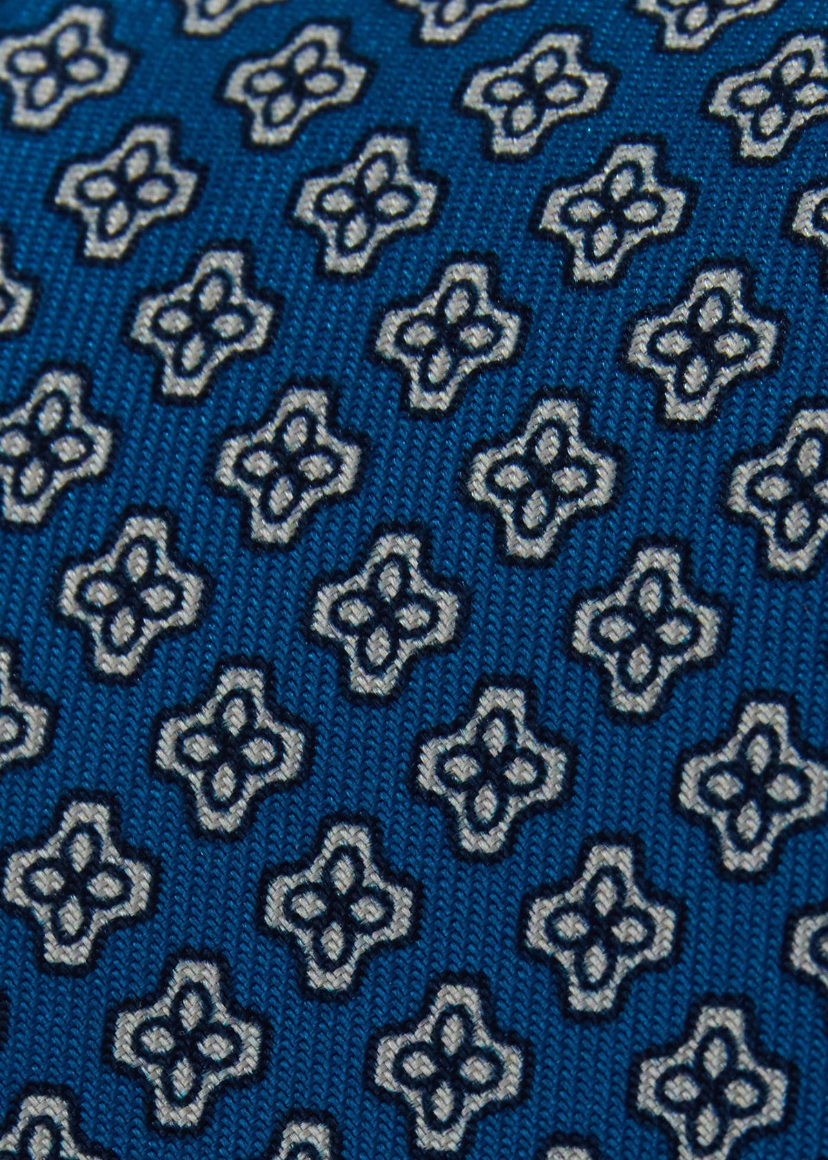 Geometric Clover Silk Tie - Paul Stuart Premium