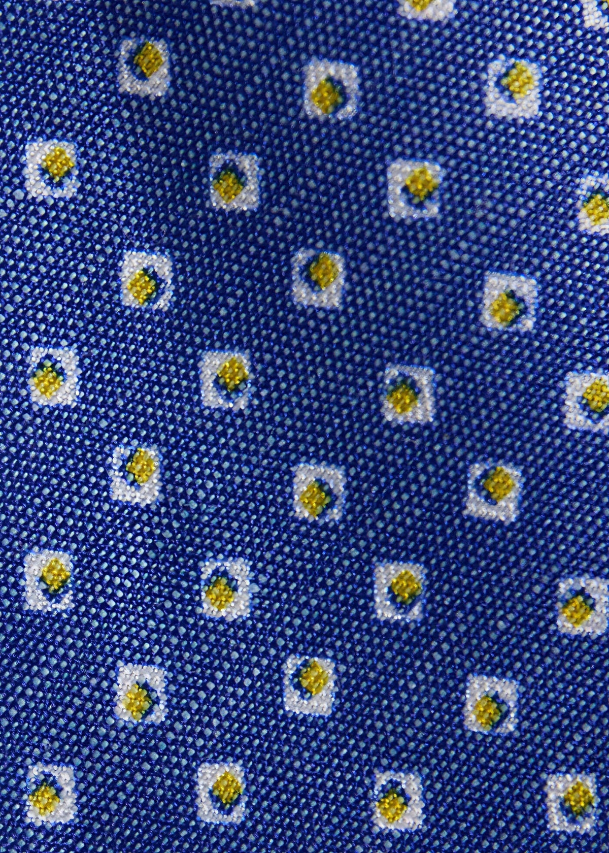 Silk Diamond Medallion Print Tie - Paul Stuart Trending