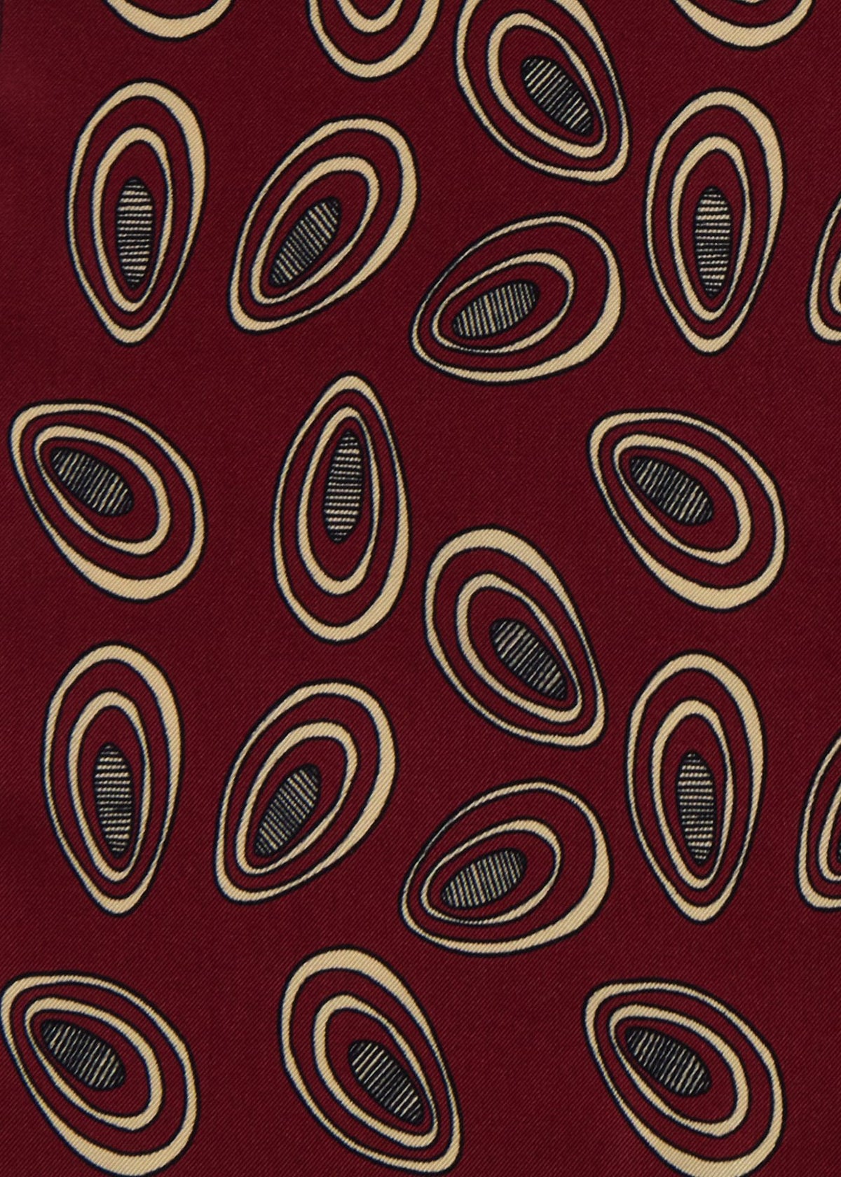 Printed Silk Deco Pocket Square - Paul Stuart Latest