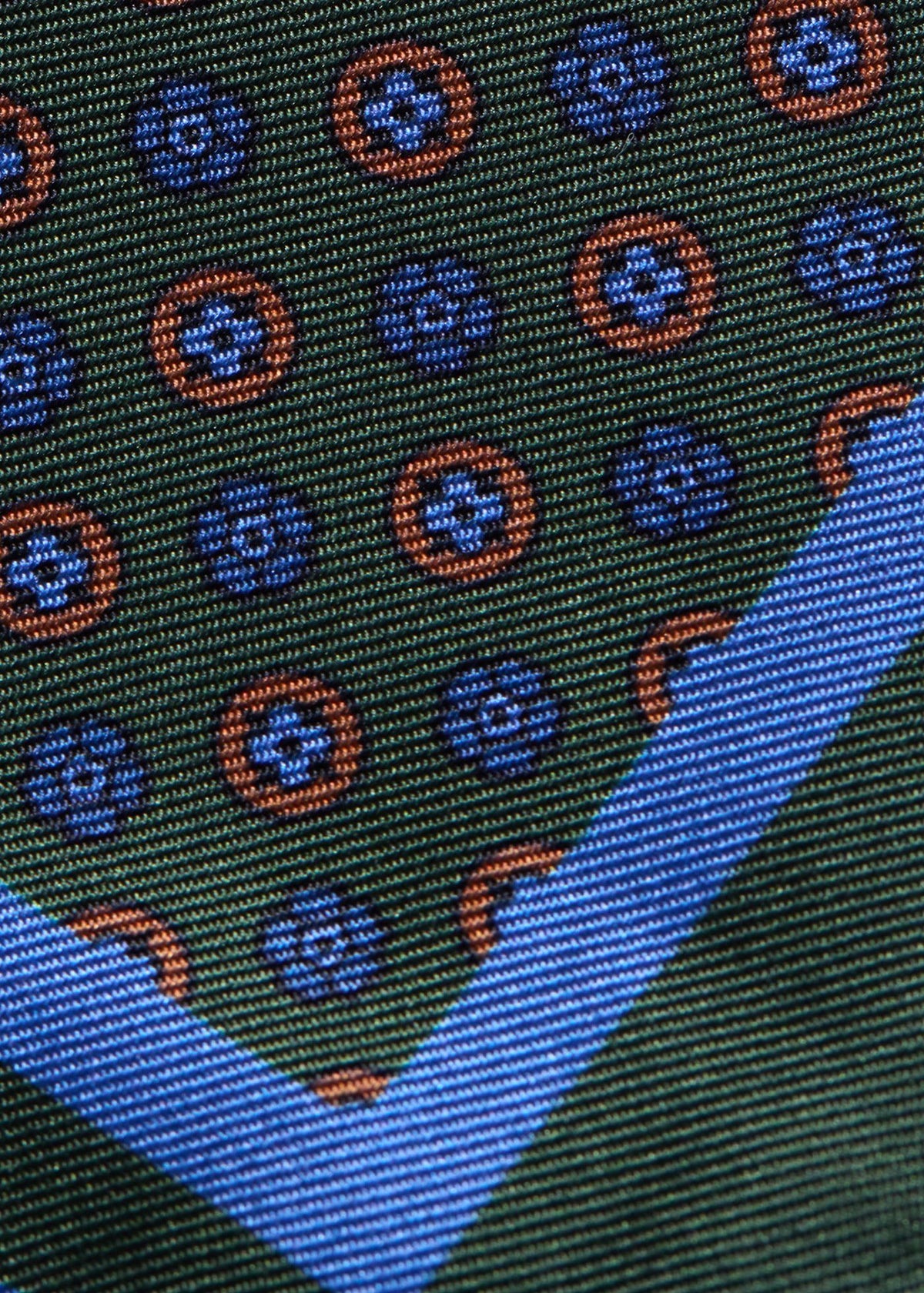 Micro Medallion Print Pocket Square - Paul Stuart Recommended
