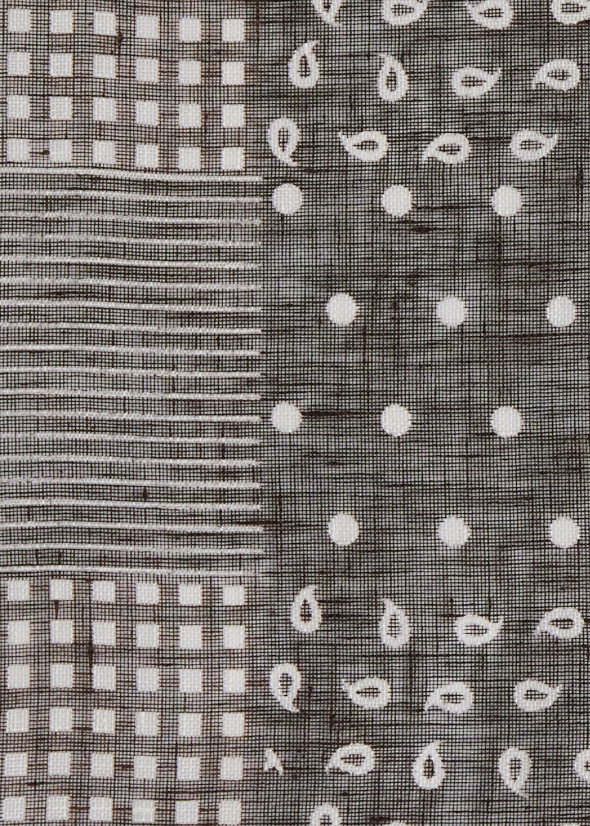 Linen Tonal Patchwork Pocket Square - Paul Stuart Premium