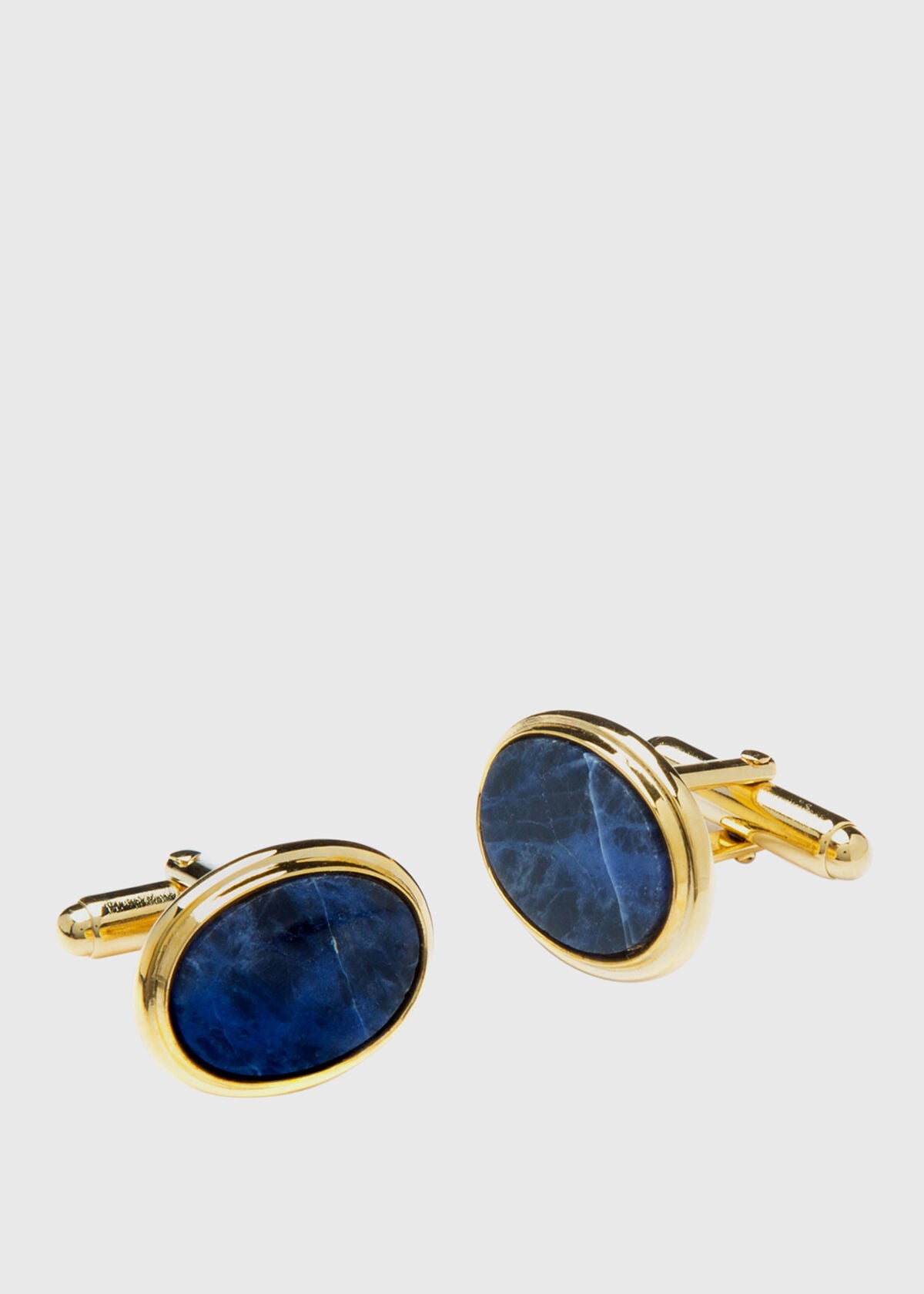 Cufflinks with Oval Sodalite - Paul Stuart Signature