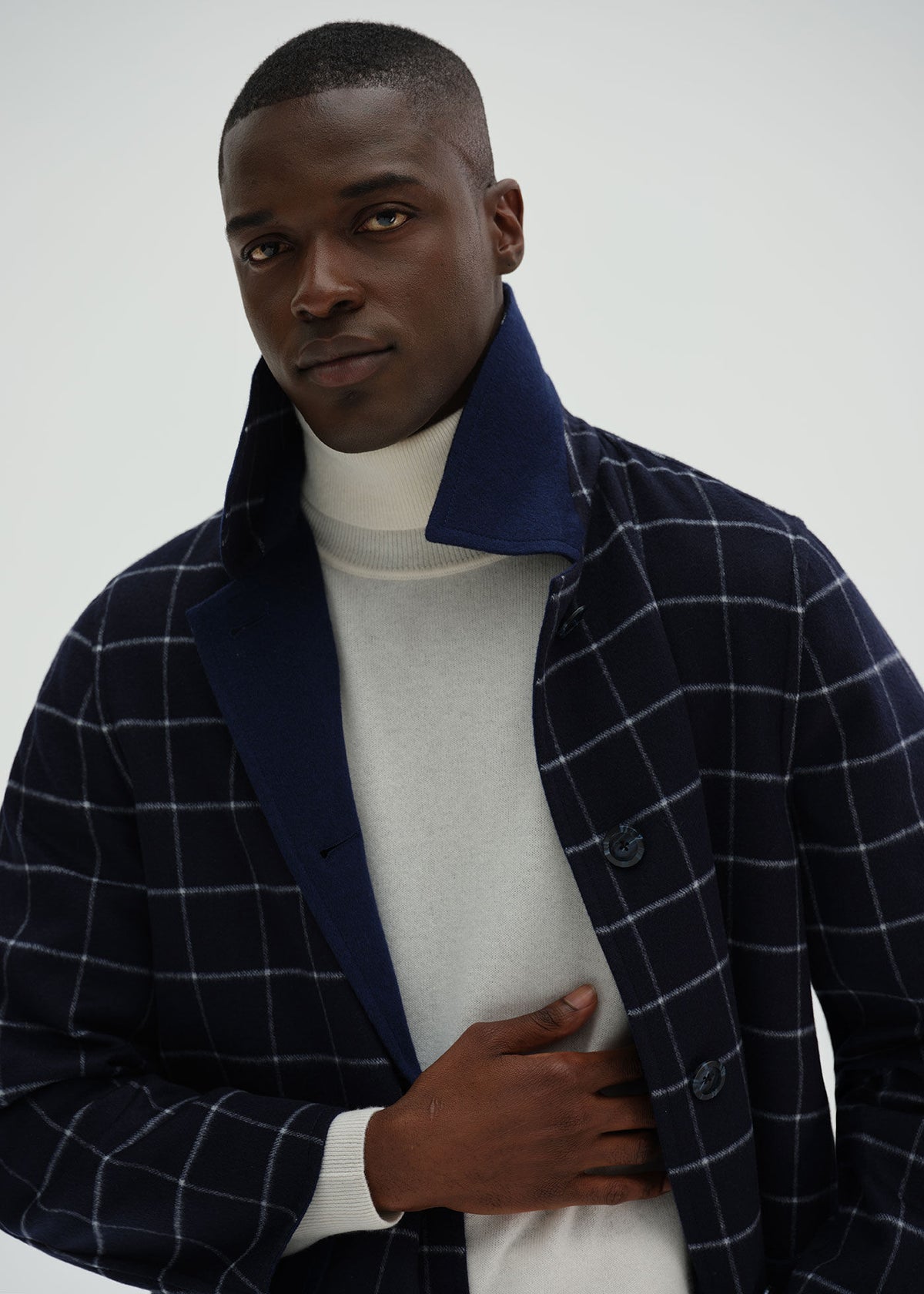 Reversible Double Face Cashmere Mac Coat - Paul Stuart Recommended