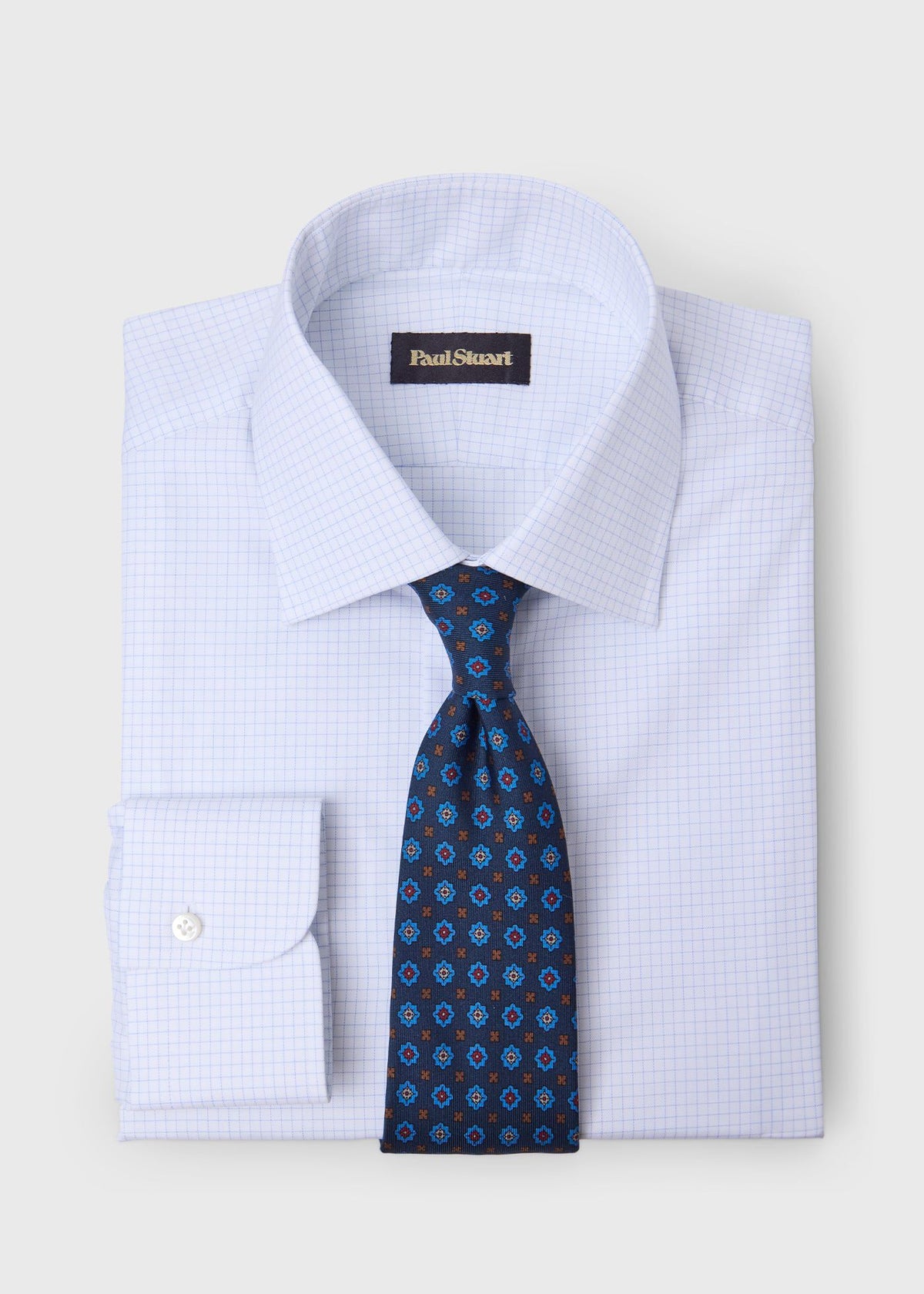Handmade Spread Collar Dress Shirt - Paul Stuart Top Pick