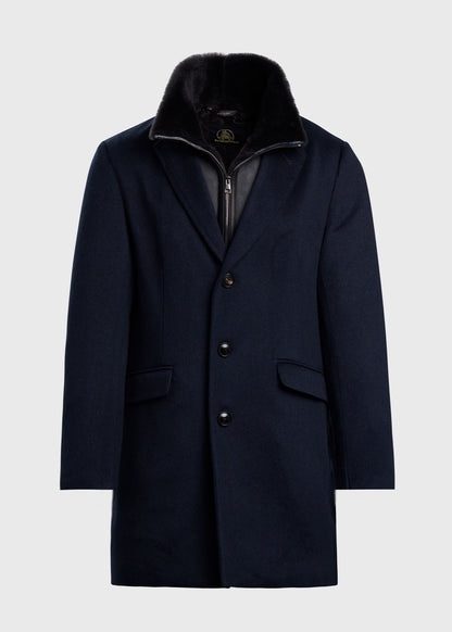 Wool Coat with Shearling Gilet - Paul Stuart Best Price