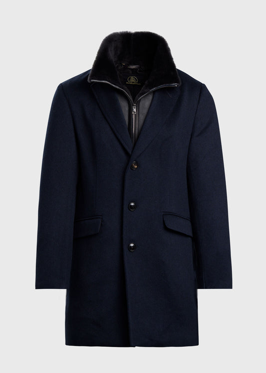 Wool Coat with Shearling Gilet - Paul Stuart Best Price