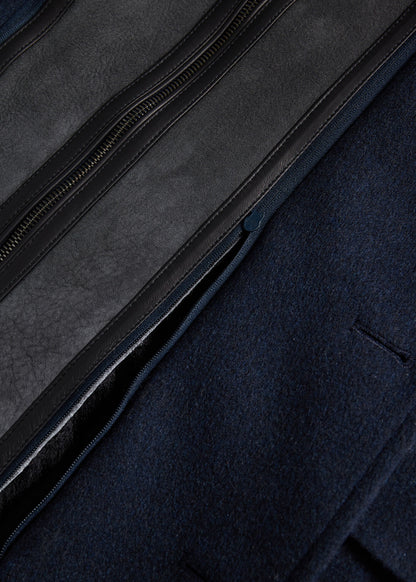 Wool Coat with Shearling Gilet - Paul Stuart Best Price