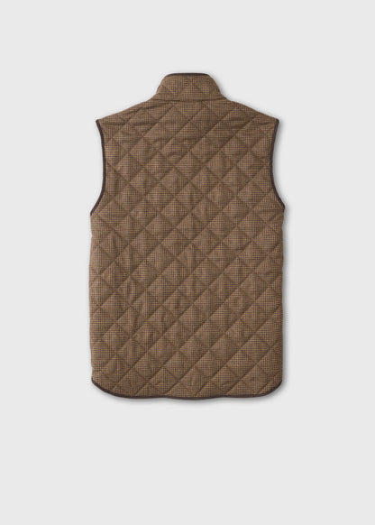 Wool Check Quilted Vest - Paul Stuart Premium