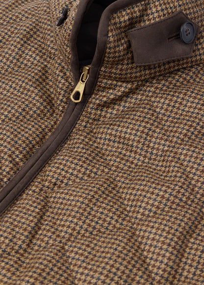 Wool Check Quilted Vest - Paul Stuart Premium
