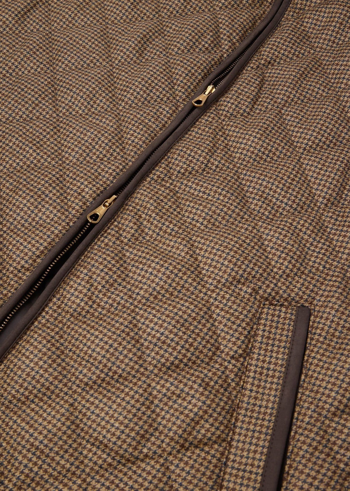 Wool Check Quilted Vest - Paul Stuart Premium