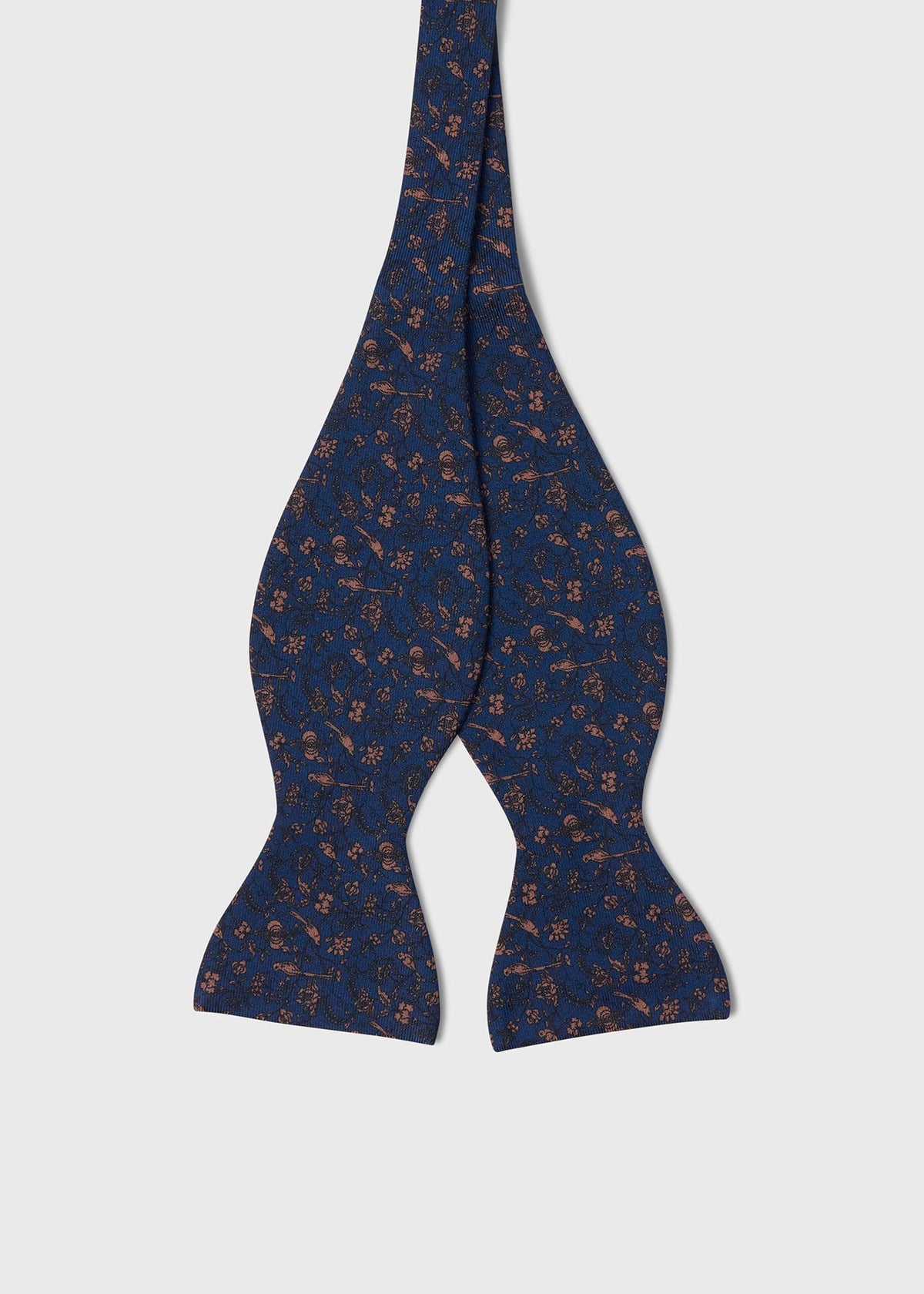 Botanical Birds Silk Bow Tie - Paul Stuart Sale