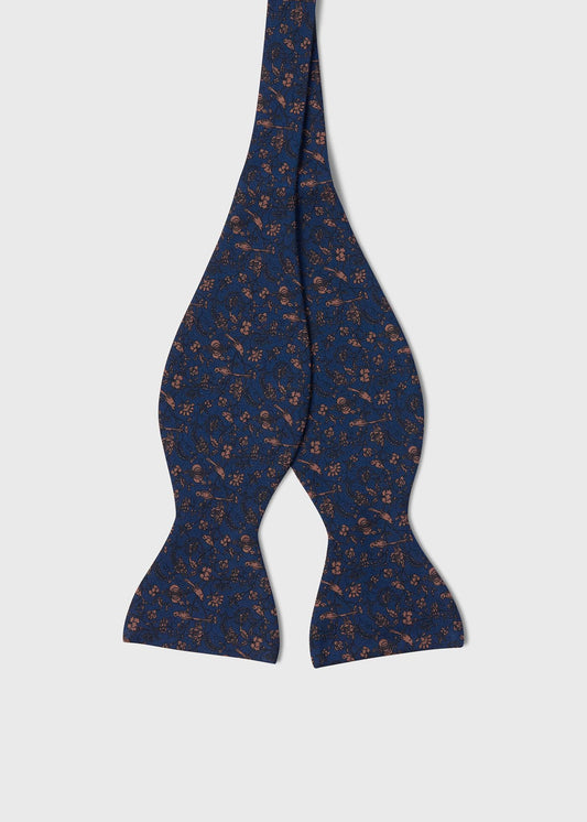 Botanical Birds Silk Bow Tie - Paul Stuart Sale