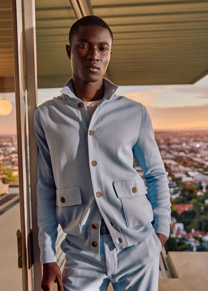 Silk & Cotton Blouson Cardigan - Paul Stuart Great Value