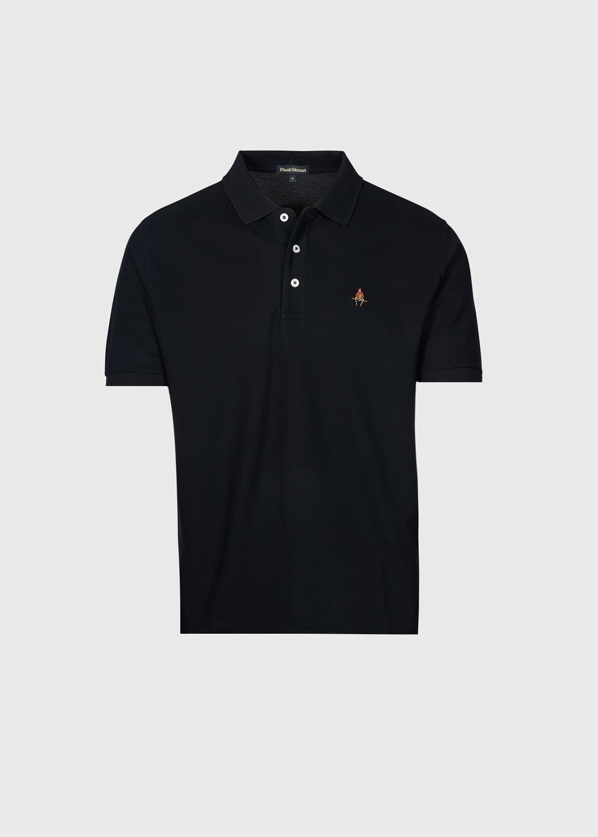Cotton Pique Logo Polo - Paul Stuart Smart Buy