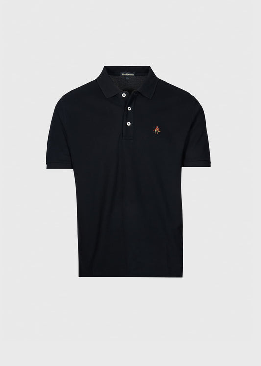 Cotton Pique Logo Polo - Paul Stuart Smart Buy