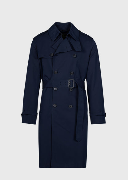 Double Breasted Cotton Trench Coat - Paul Stuart Hot Sale