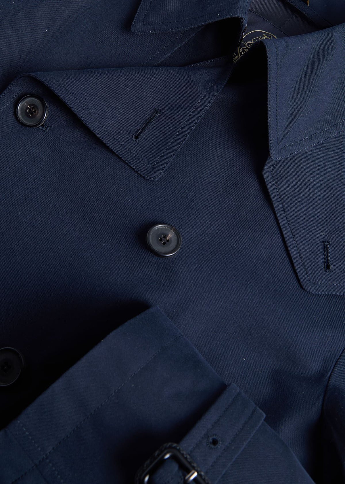 Double Breasted Cotton Trench Coat - Paul Stuart Hot Sale