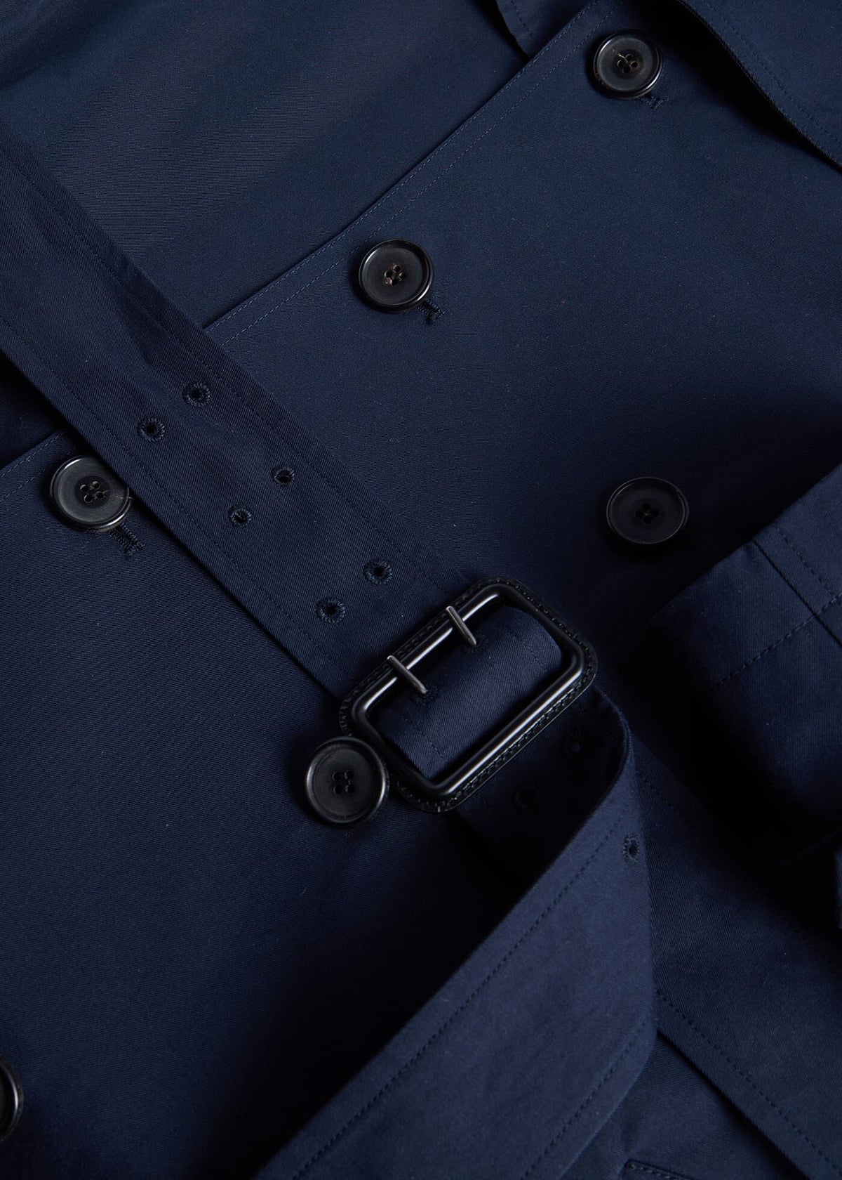 Double Breasted Cotton Trench Coat - Paul Stuart Hot Sale