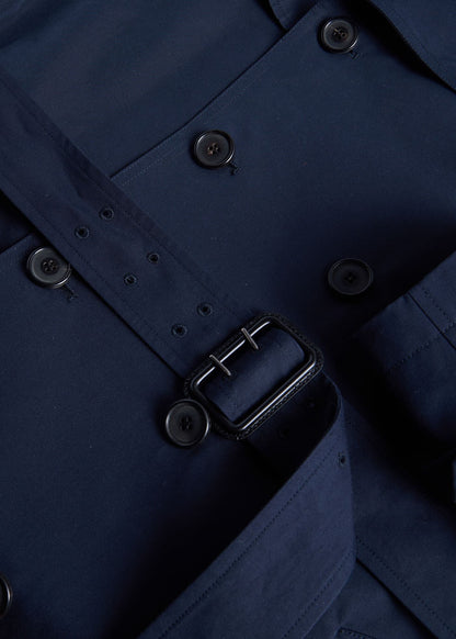 Double Breasted Cotton Trench Coat - Paul Stuart Hot Sale