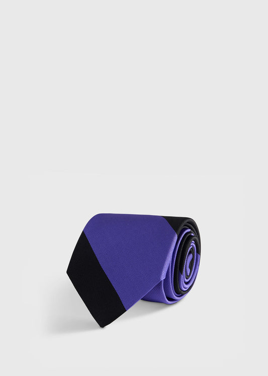 Woven Silk Block Stripe Tie - Paul Stuart Quality
