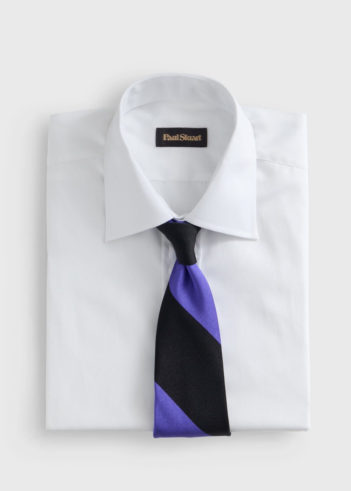 Woven Silk Block Stripe Tie - Paul Stuart Quality