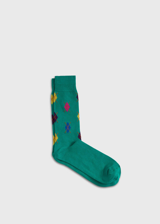 Small Argyle Motif Sock - Paul Stuart Trending
