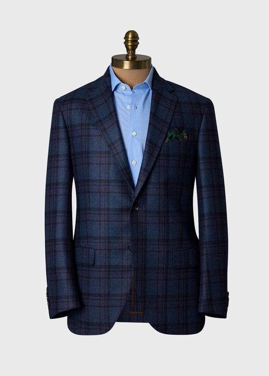 Wool-Silk Plaid Sport Coat - Paul Stuart Deals