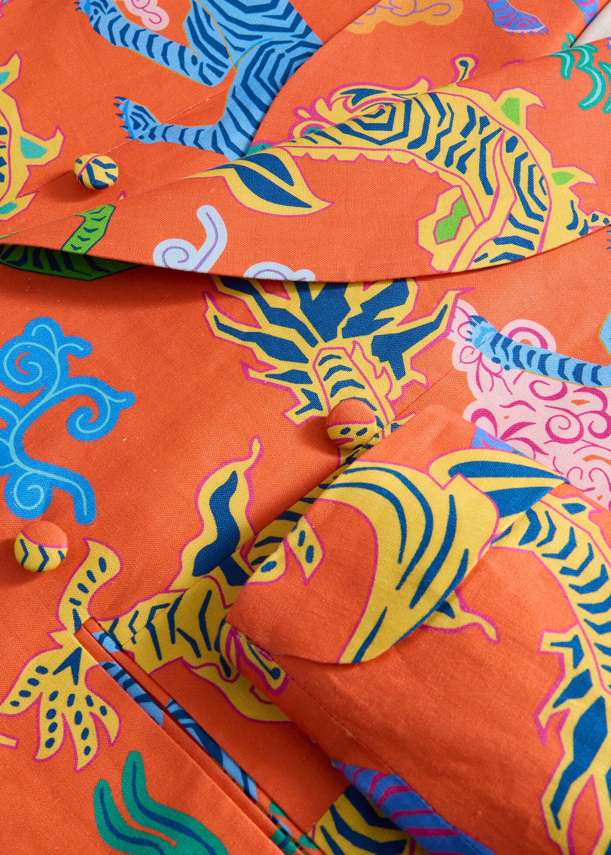 Dragon Printed Linen DInner Jacket - Paul Stuart Smart Buy