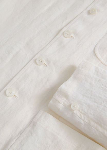 Linen Stand Collar Jacket - Paul Stuart Trending