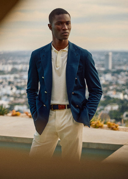 Lightweight Double Breasted Blazer - Paul Stuart Value