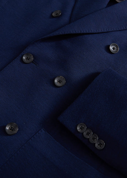 Double-Breasted Wool Knit Blazer - Paul Stuart Classic