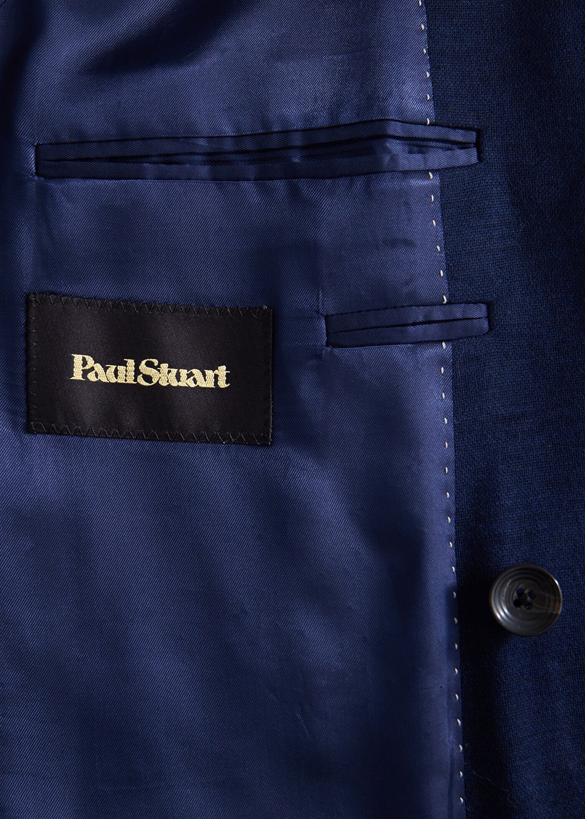 Double-Breasted Wool Knit Blazer - Paul Stuart Classic
