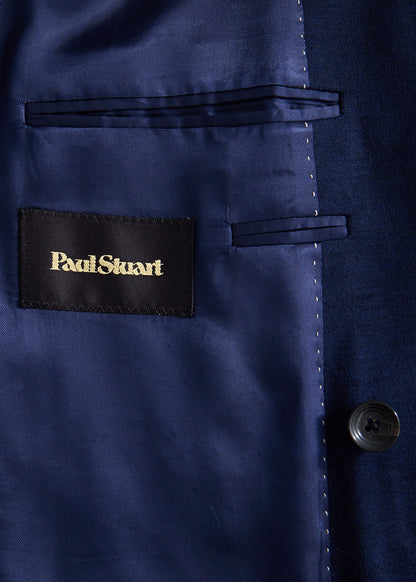 Double-Breasted Wool Knit Blazer - Paul Stuart Classic