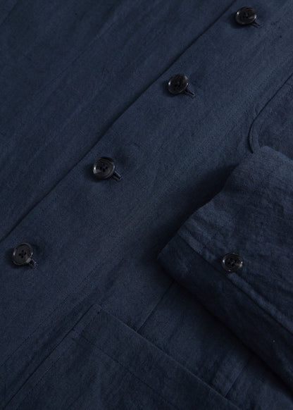Linen Stand Collar Jacket - Paul Stuart Best Seller