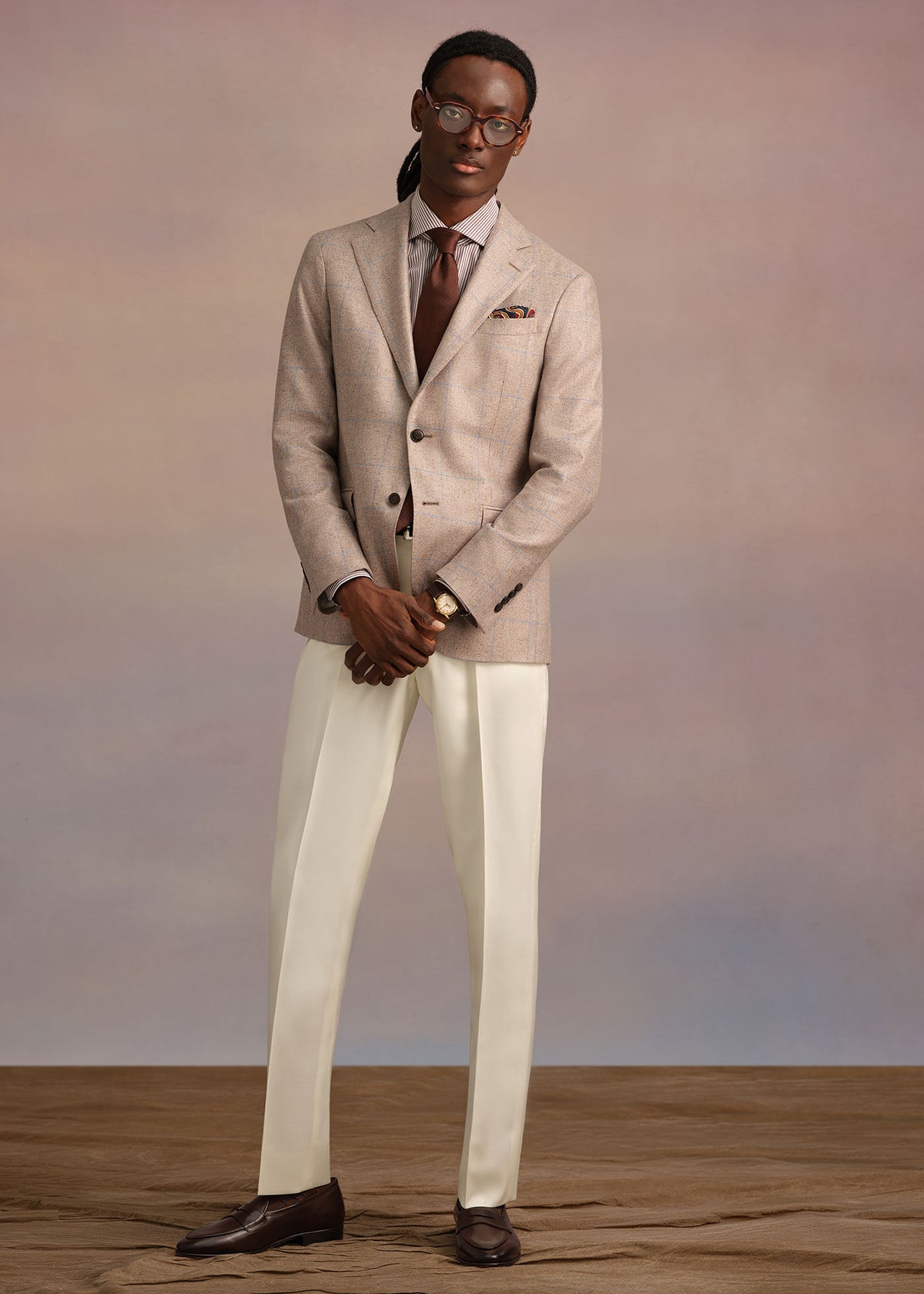 Silk Windowpane Summer Jacket - Paul Stuart Latest