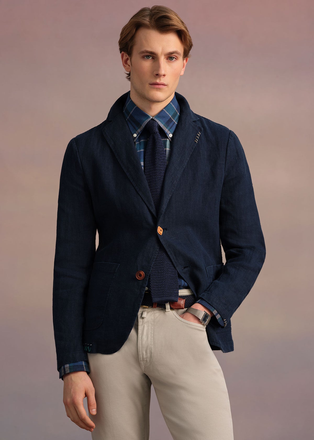 Washed Linen Jacket - Paul Stuart Best Seller