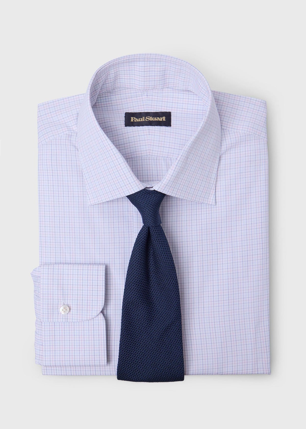 Handmade Spread Collar Dress Shirt - Paul Stuart Quality