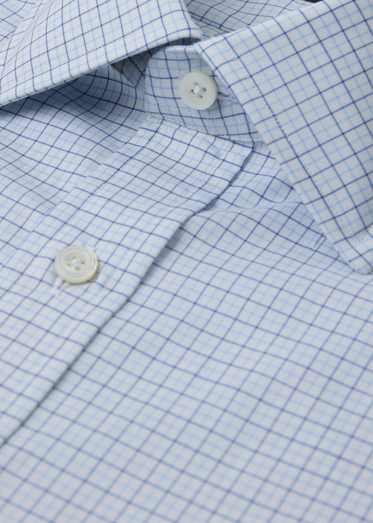 Tattersall Spread Collar Dress Shirt - Paul Stuart Value