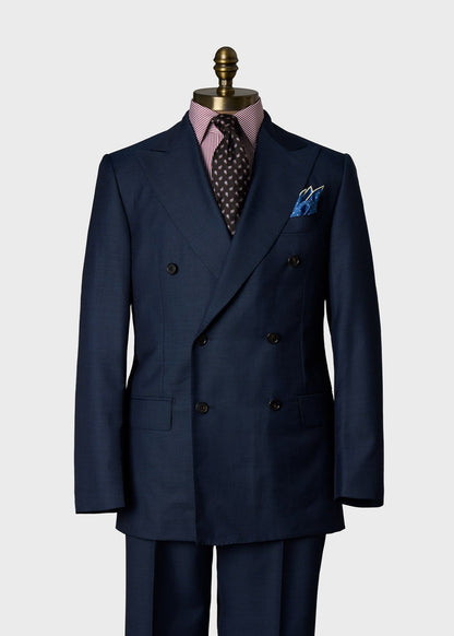 Double-Breasted Suit in Wool Sharkskin - Paul Stuart Great Value