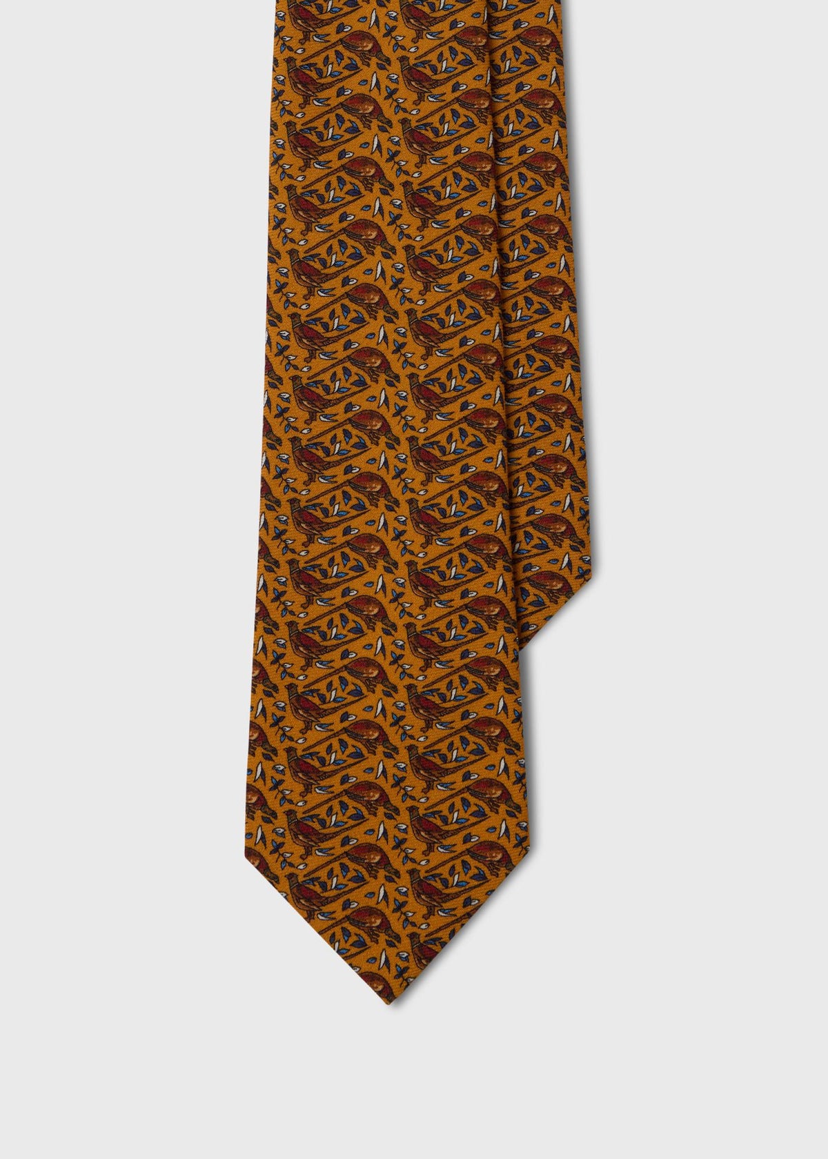 Pheasant Wool & Silk Tie - Paul Stuart Premium