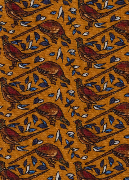 Pheasant Wool & Silk Tie - Paul Stuart Premium