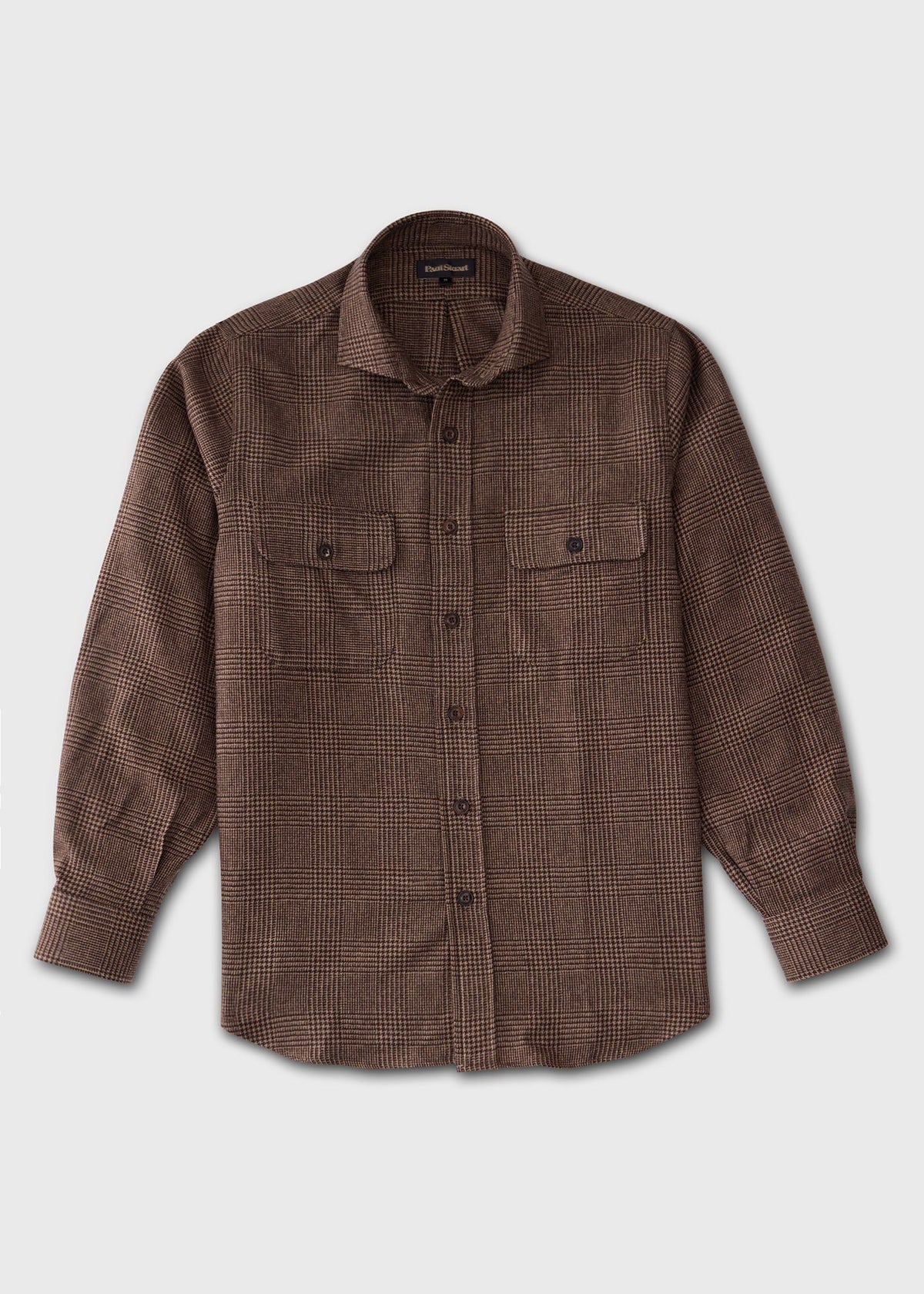 Glen Plaid Cashmere Overshirt - Paul Stuart Essential