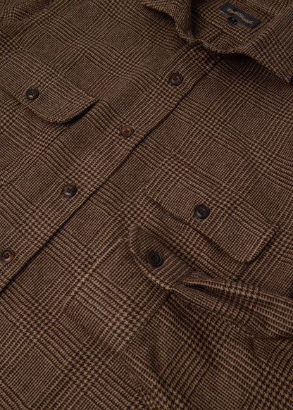 Glen Plaid Cashmere Overshirt - Paul Stuart Essential