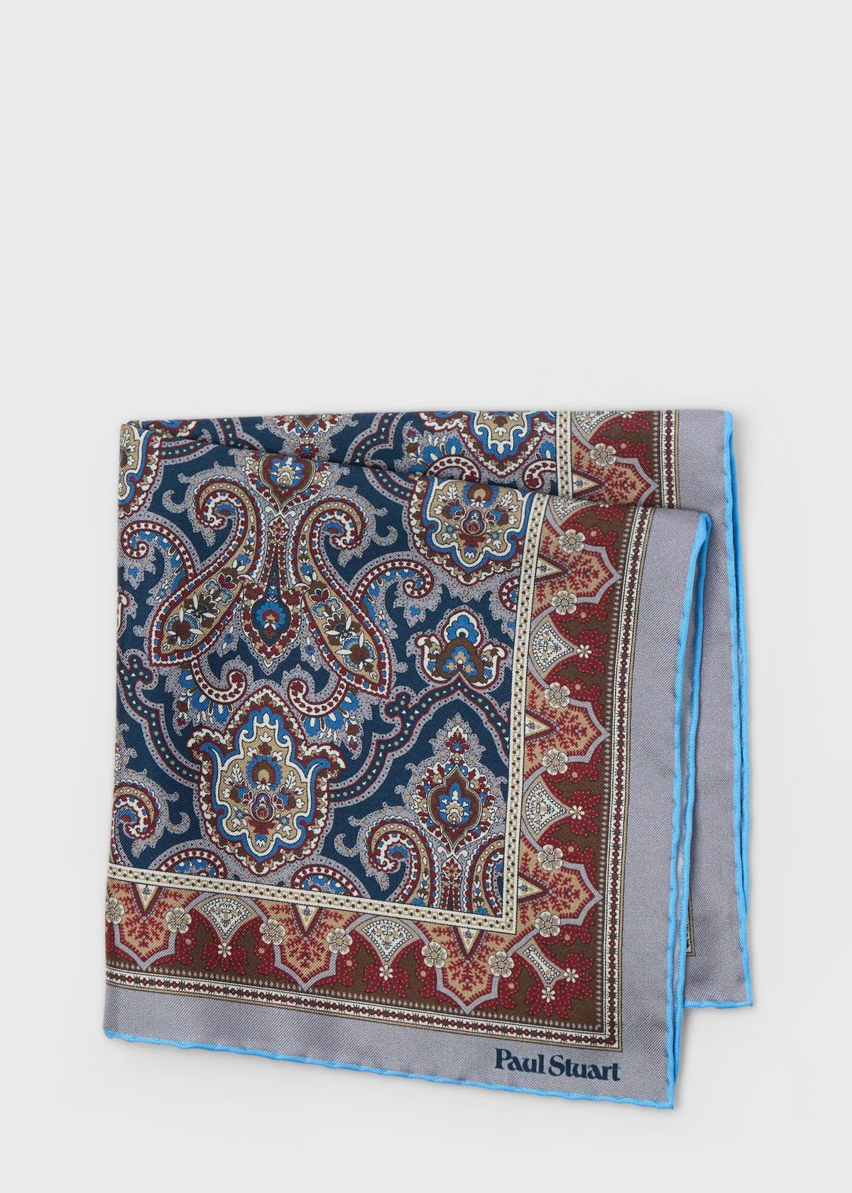 Paisley Silk Pocket Square - Paul Stuart Smart Buy